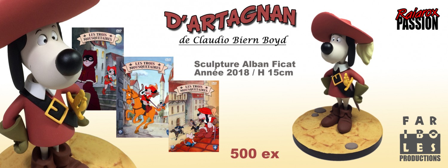 D'Artagnan, le chien - Statuette Résine 15 cm
