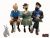 Tintin , Tournesol & Haddock Assis - Statuettes résine 30 cm