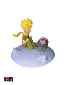 Le Petit Prince et la Rose - statuette résine 12 cm