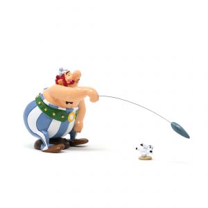 OBELIX LANCANT LE MINI MENHIR A IDEFIX