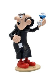 Gargamel et le Schtroumpf prisonnier