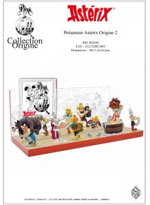 ASTERIX: COLLECTION ORIGINE  2 - ENSEMBLE DE 10 FIGURINES PIXI + PRÉSENTOIR