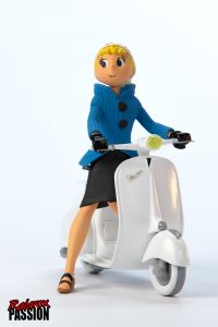 Seccotine sur son scooter