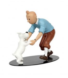 Tintin & Milou debout - Statuette résine 30 cm