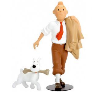 Tintin Globe -  statuette résine 20 cm
