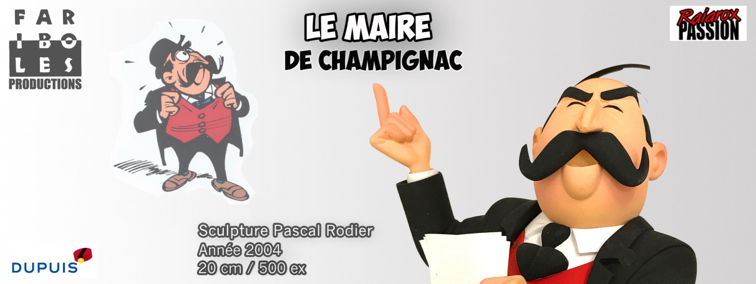 Le Maire de Champignac  - Statuette résine 20 cm