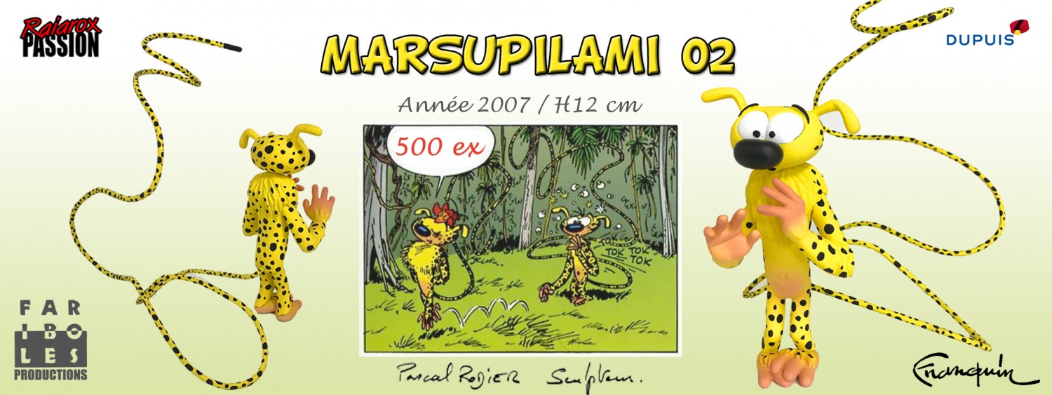 Marsupilami 02 - Statuette résine H12cm