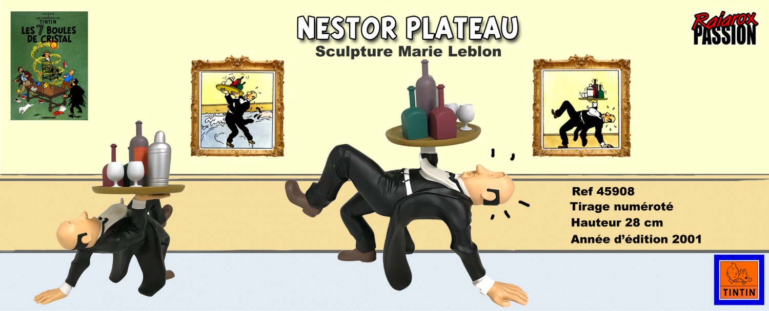 Nestor Plateau -Statuette résine H 28 cm