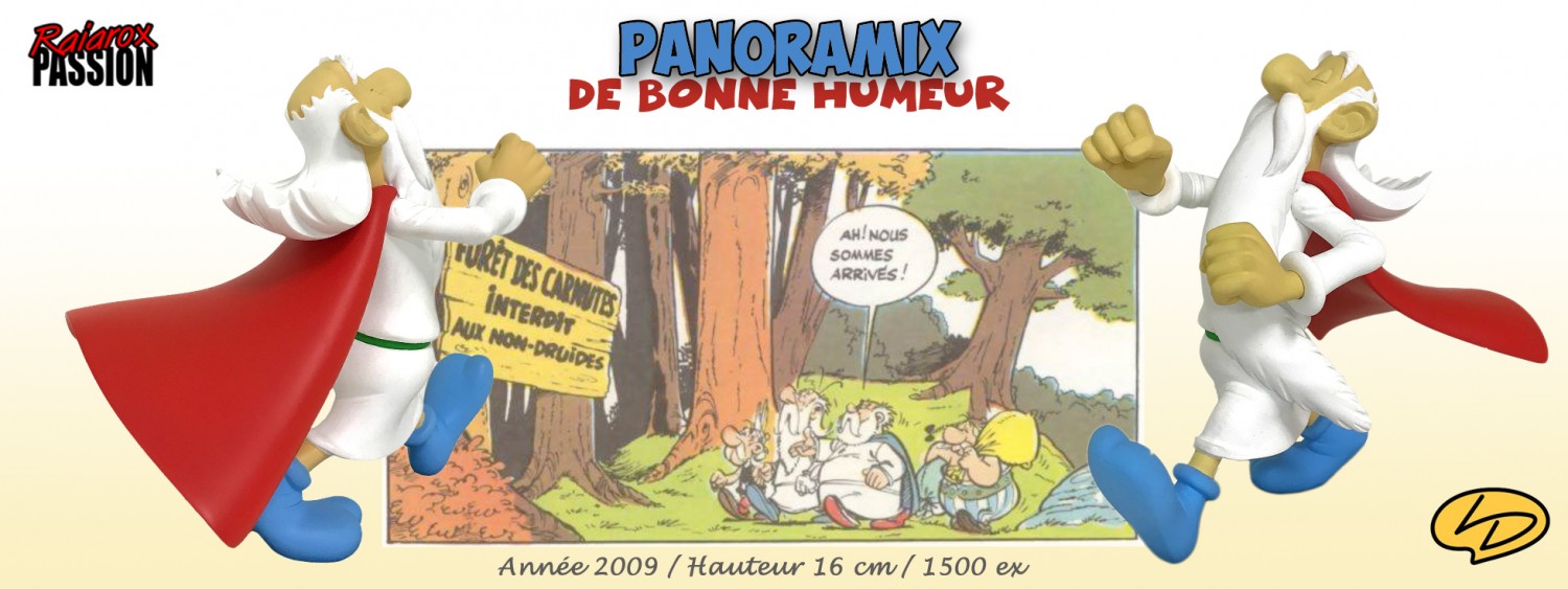 Panoramix de bonne humeur - Statuette résine H16 cm