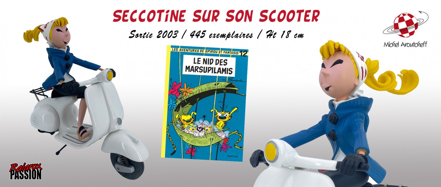 Seccotine sur son scooter