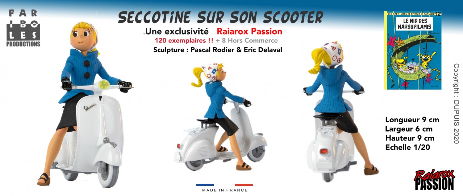 Seccotine sur son scooter