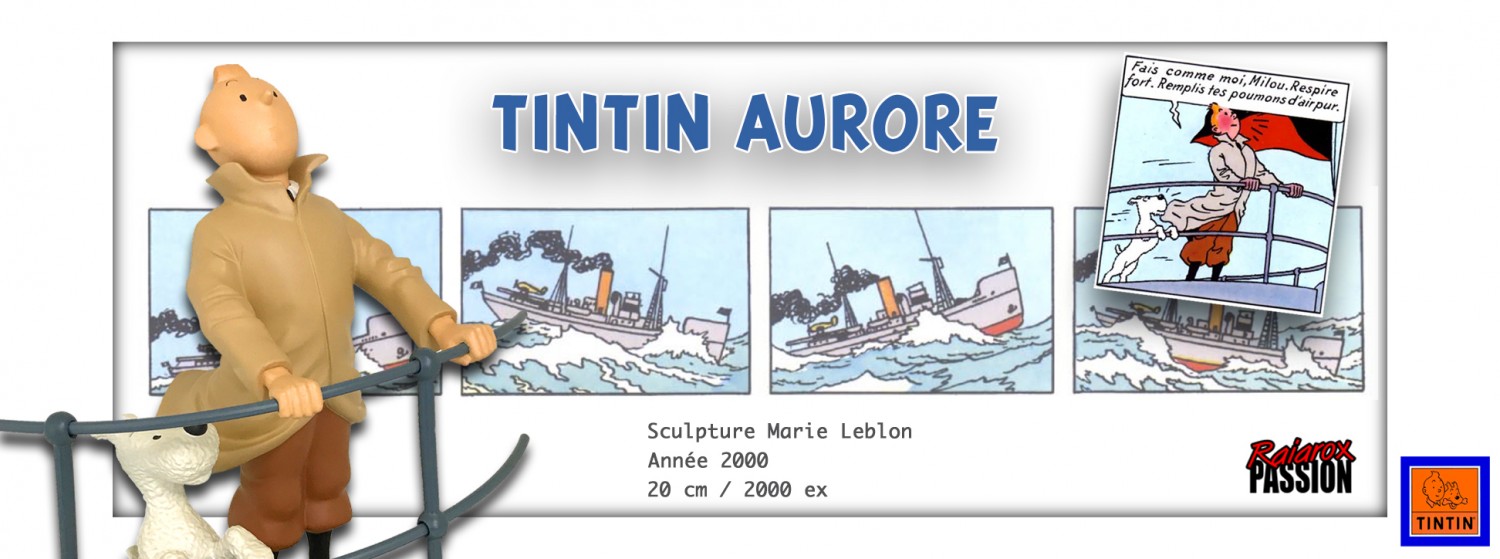 Tintin Aurore -  statuette résine 20 cm