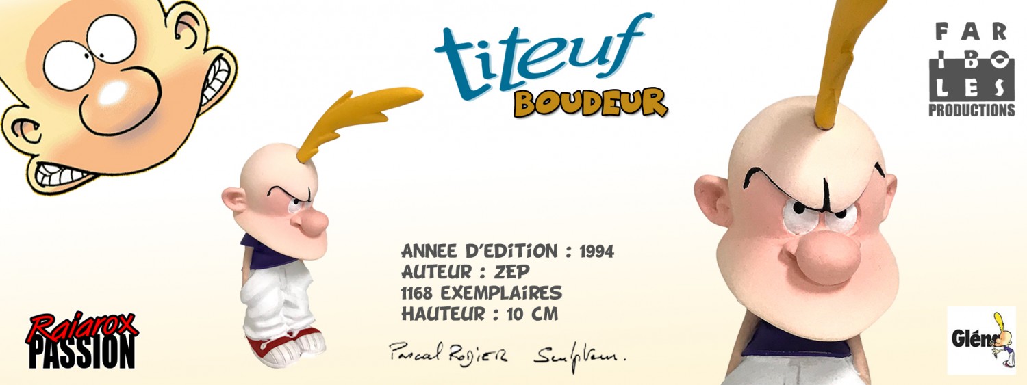 Titeuf boudeur - Statuette résine 10 cm