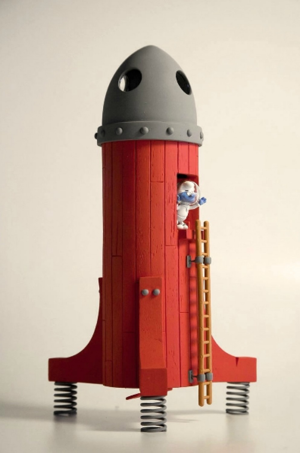 Fusée du Cosmoschtroumpf - statuette résine 28 cm