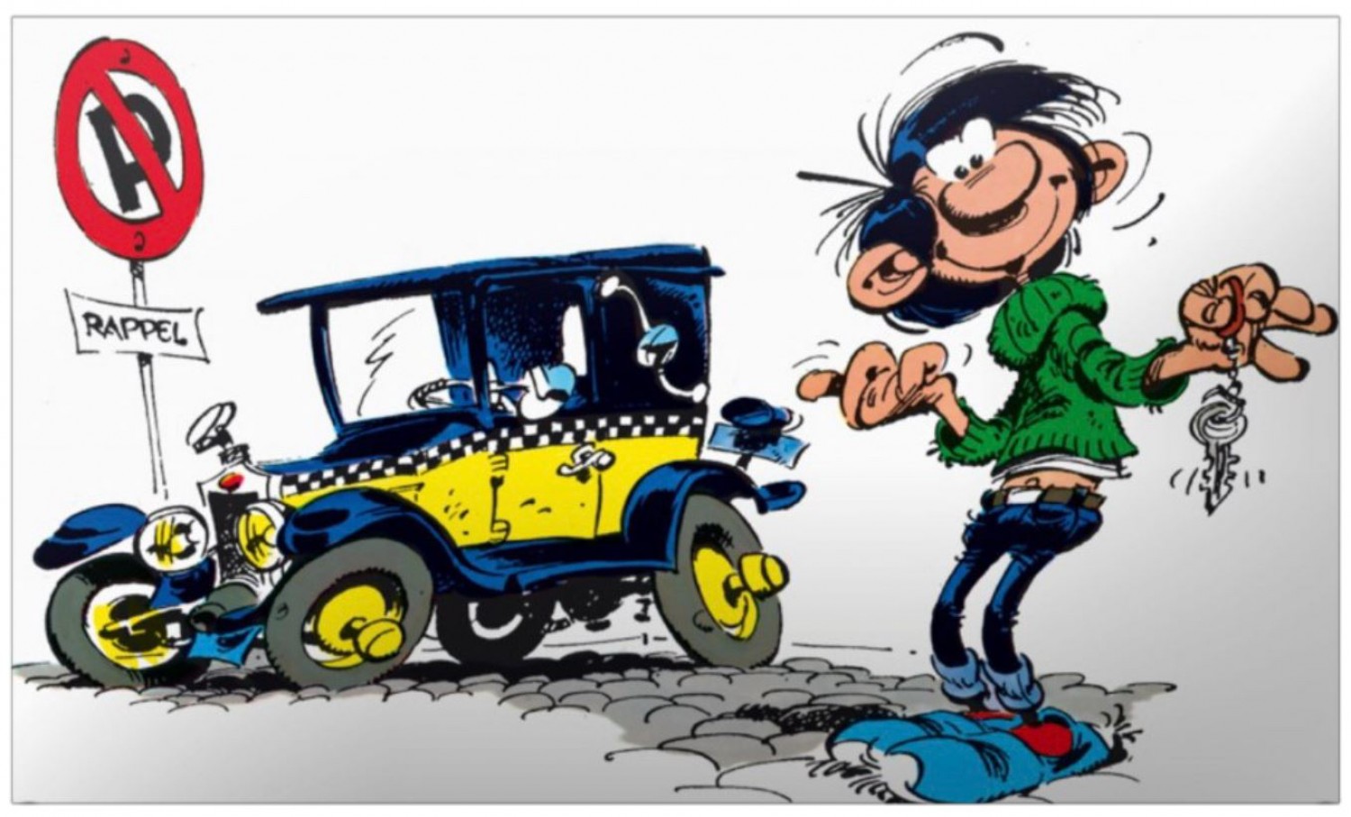 Gaston Lagaffe et sa Fiat