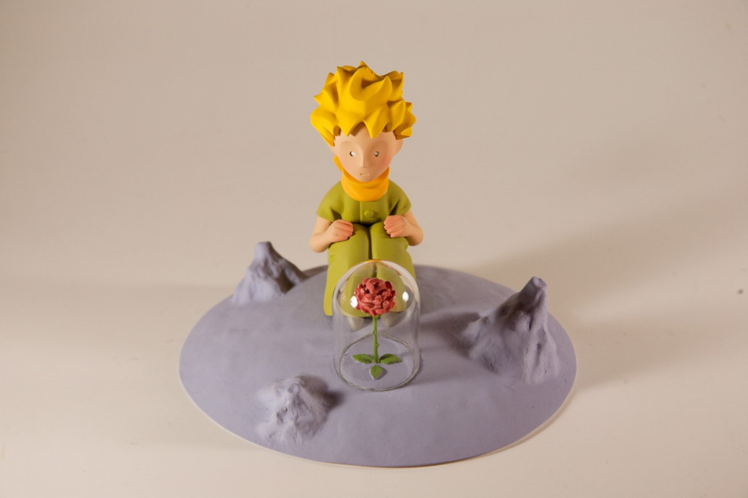 Le petit prince et la rose - fariboles - statuette résine 12 cm
