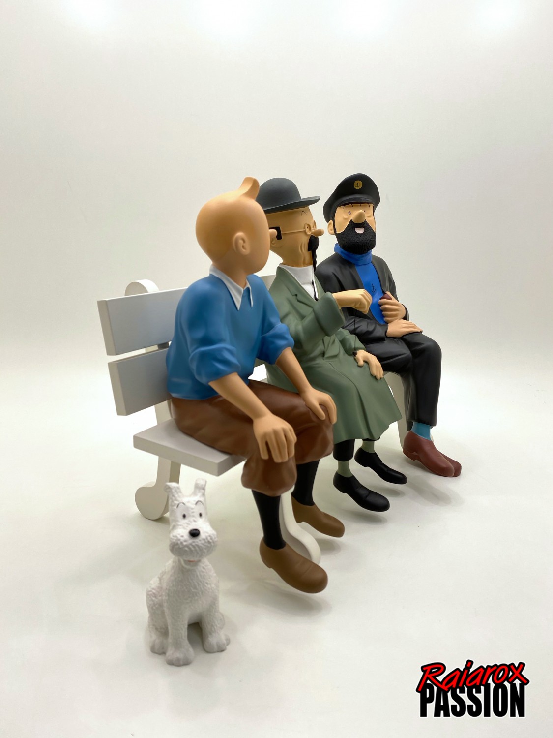 Tintin , Tournesol & Haddock Assis - Statuettes résine 30 cm