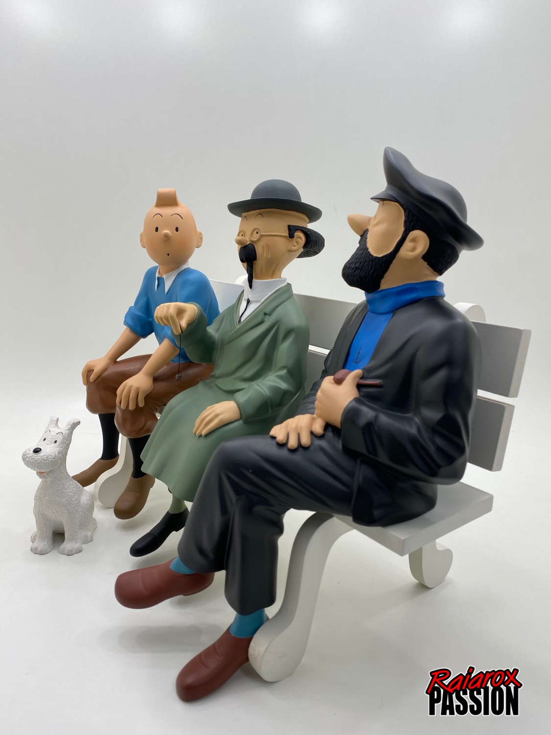 Tintin , Tournesol & Haddock Assis - Statuettes résine 30 cm