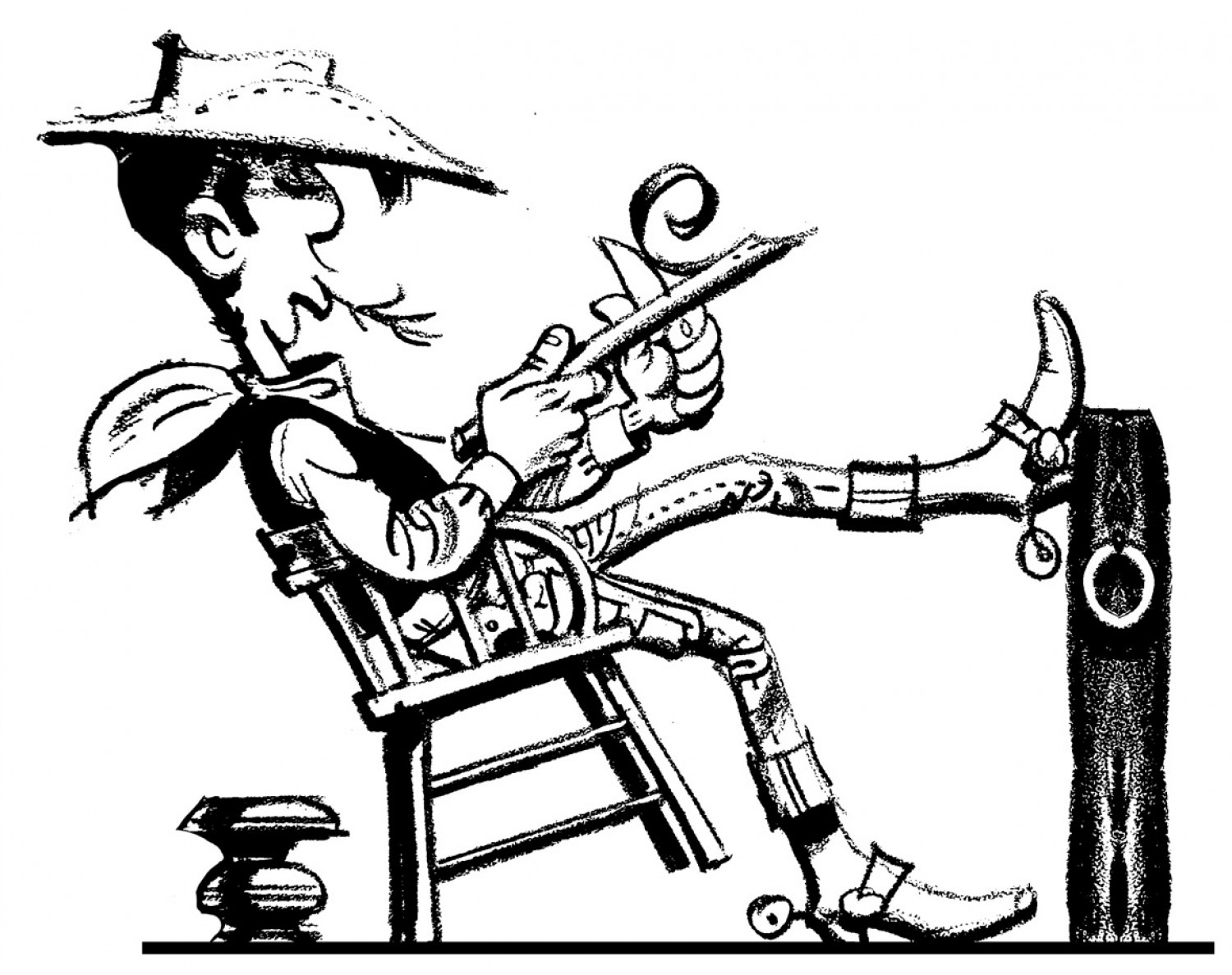 Lucky Luke se balance