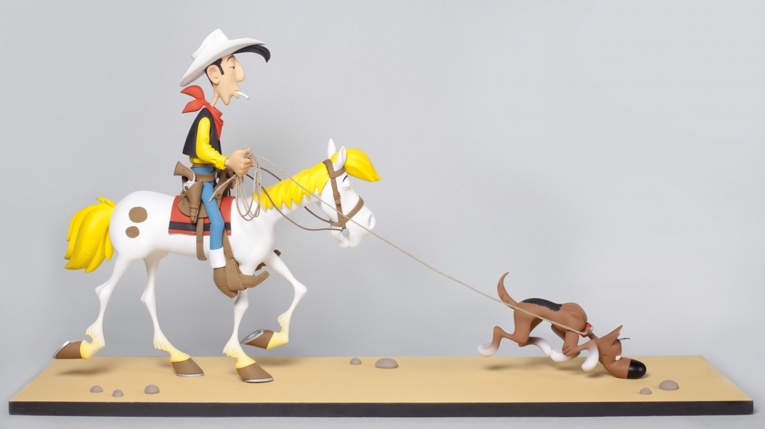 Lucky Luke, Jolly Jumper, Rantanplan "Sur la piste des Dalton" - exclusivité LMZ