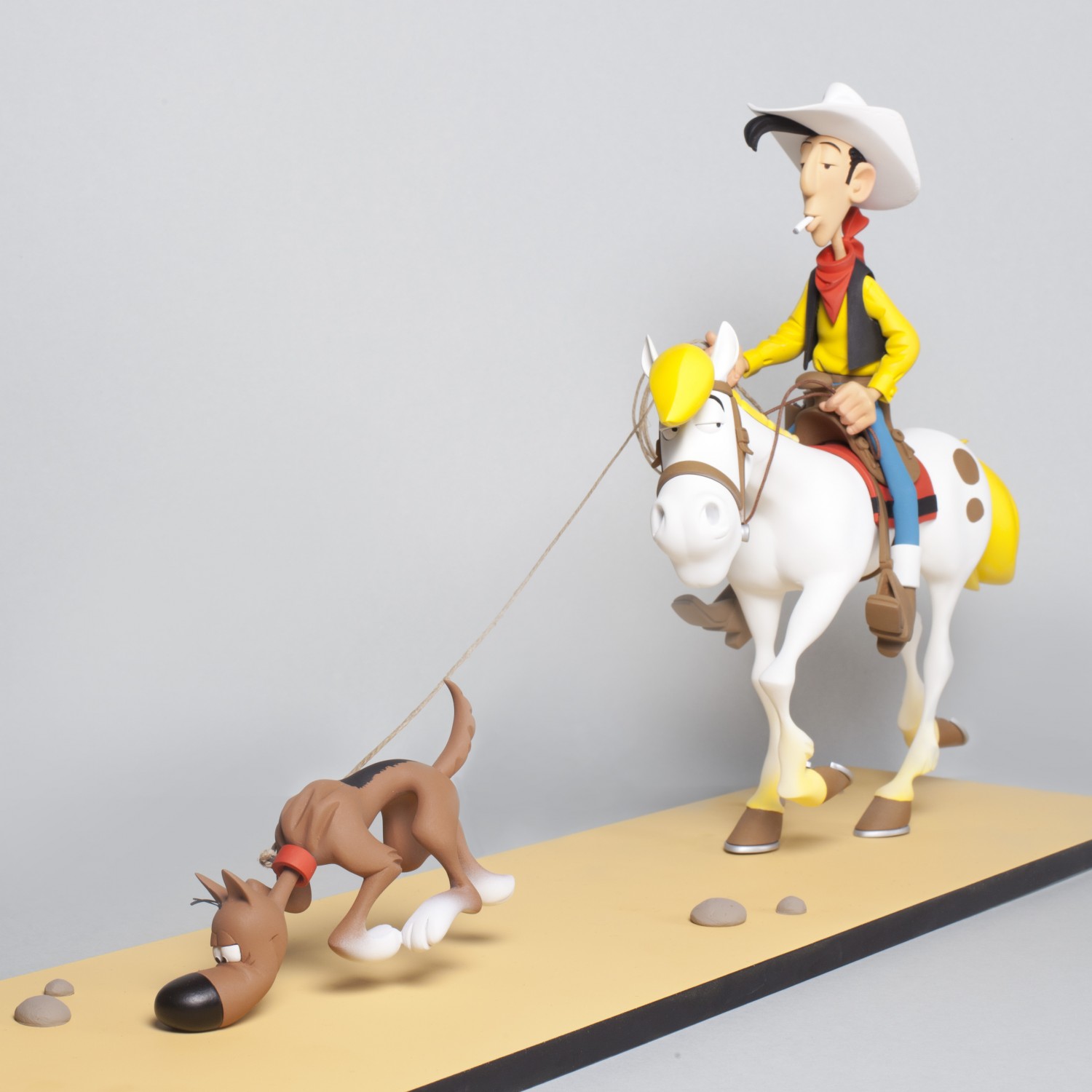 Lucky Luke, Jolly Jumper, Rantanplan "Sur la piste des Dalton" - exclusivité LMZ