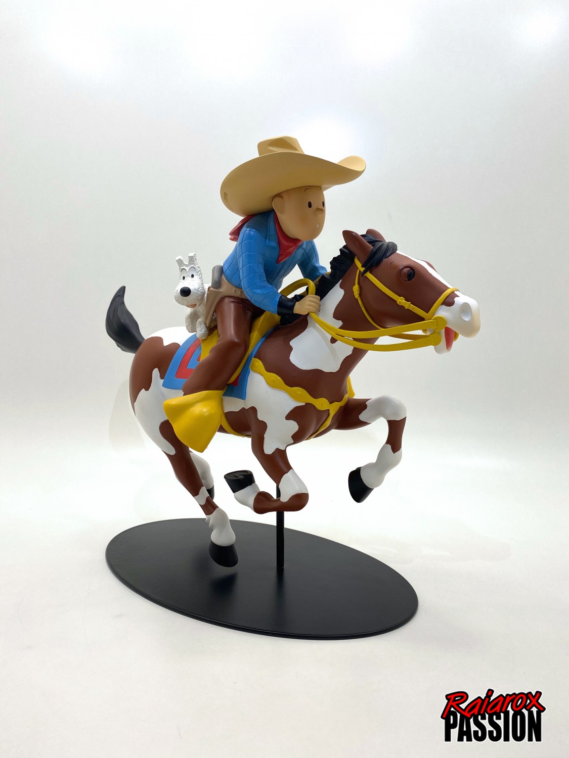 Tintin cow-boy - Statuette résine 27 cm