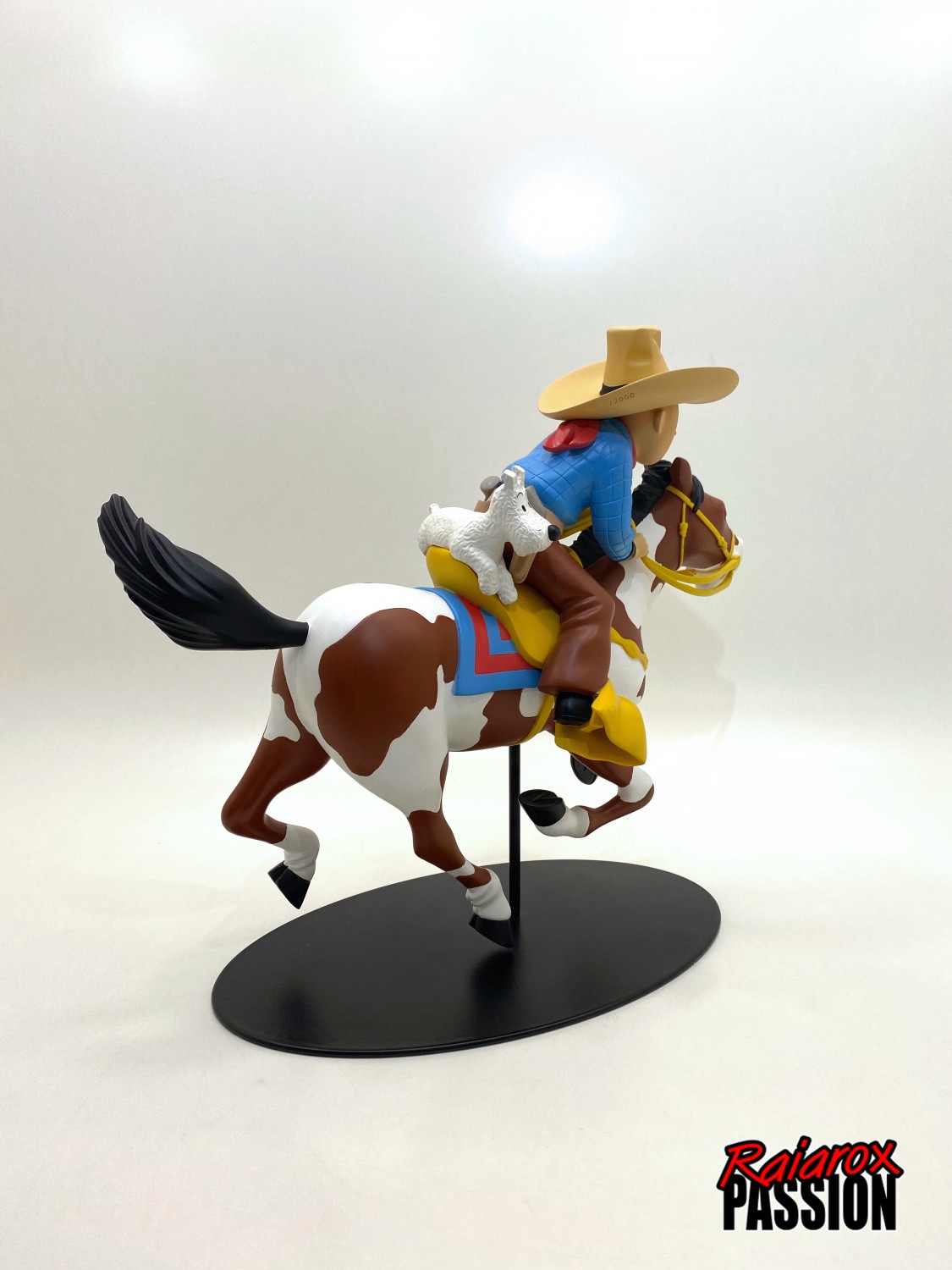 Tintin cow-boy - Statuette résine 27 cm