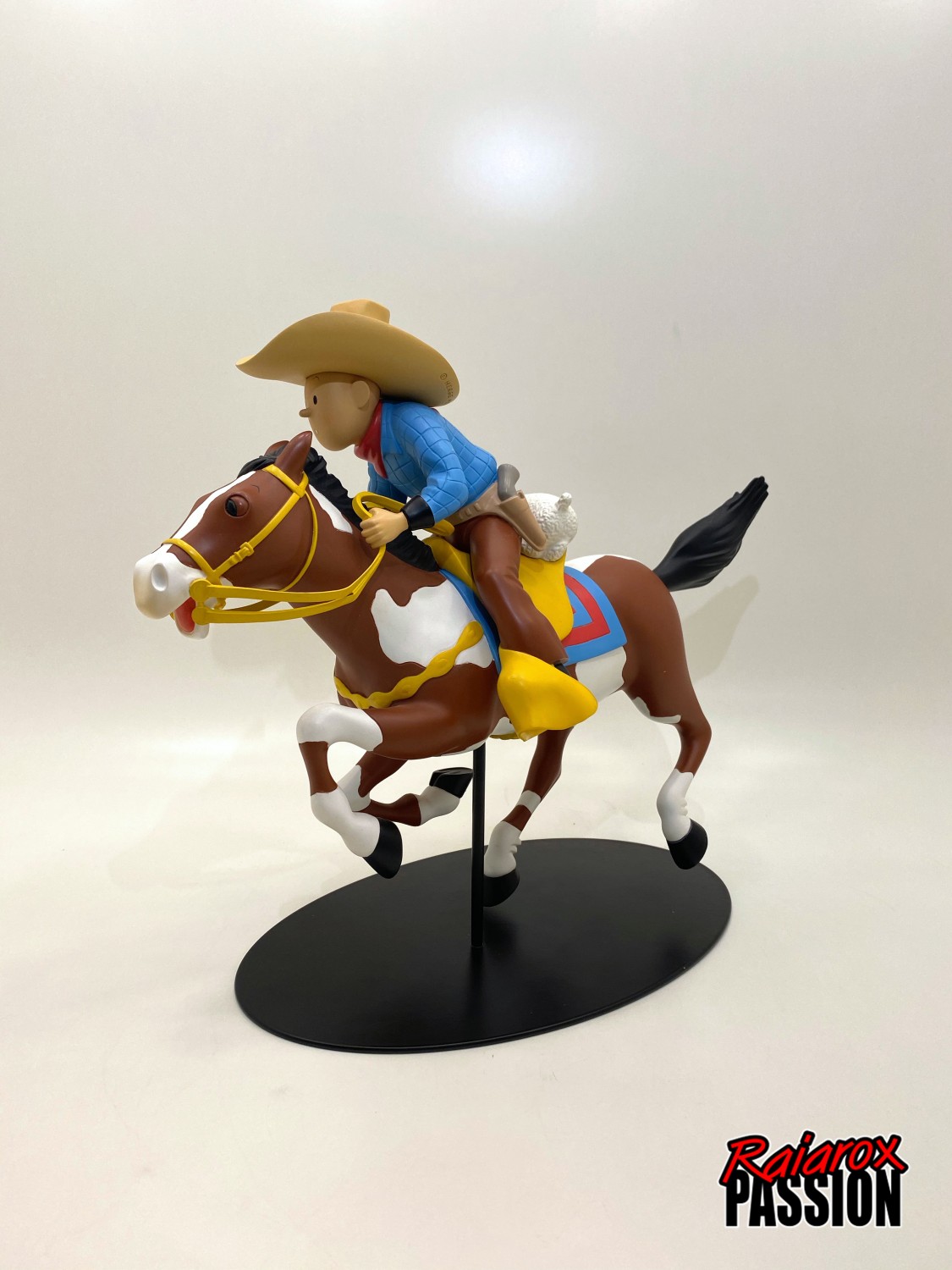 Tintin cow-boy - Statuette résine 27 cm