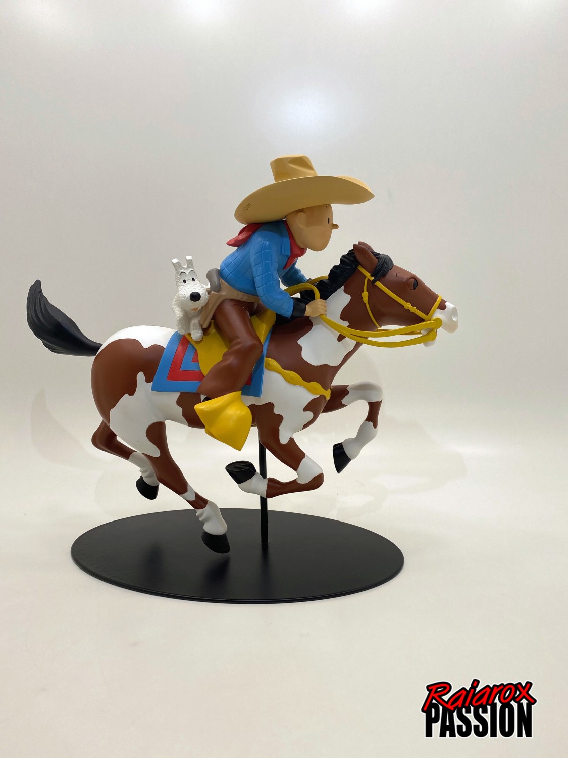 Tintin cow-boy - Statuette résine 27 cm