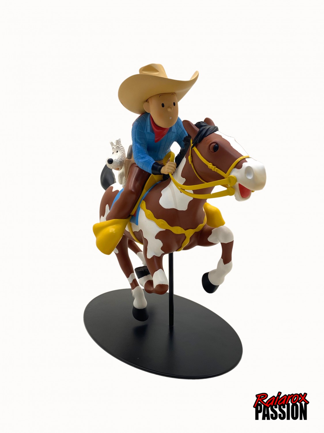 Tintin cow-boy - Statuette résine 27 cm