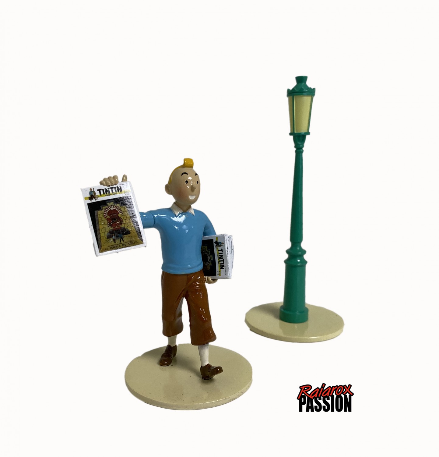 TINTIN: FUSEE - réplique résine 35 cm avec boîte décor, moulinsart (tintin),  moul46992