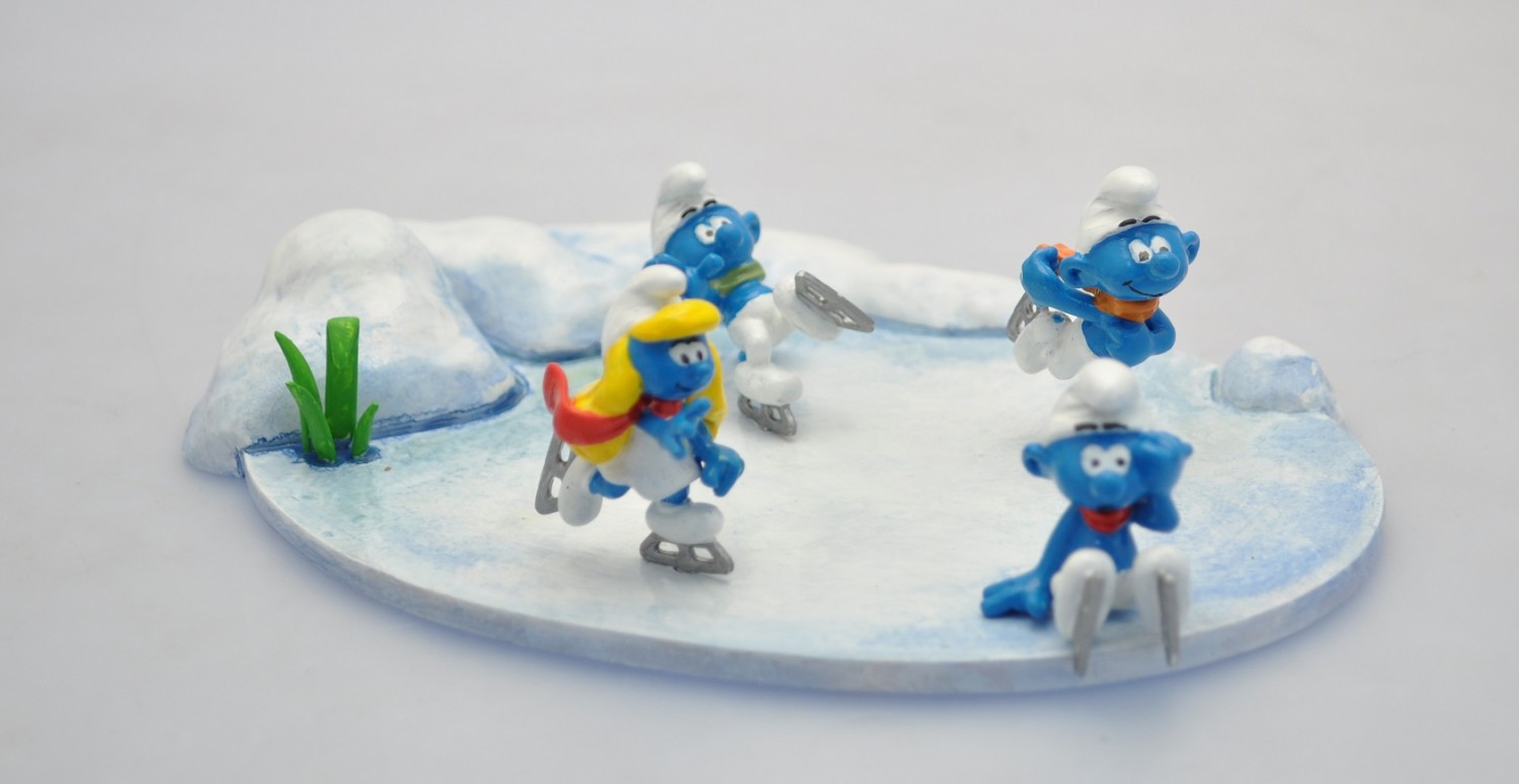 Les Schtroumpfs patineurs