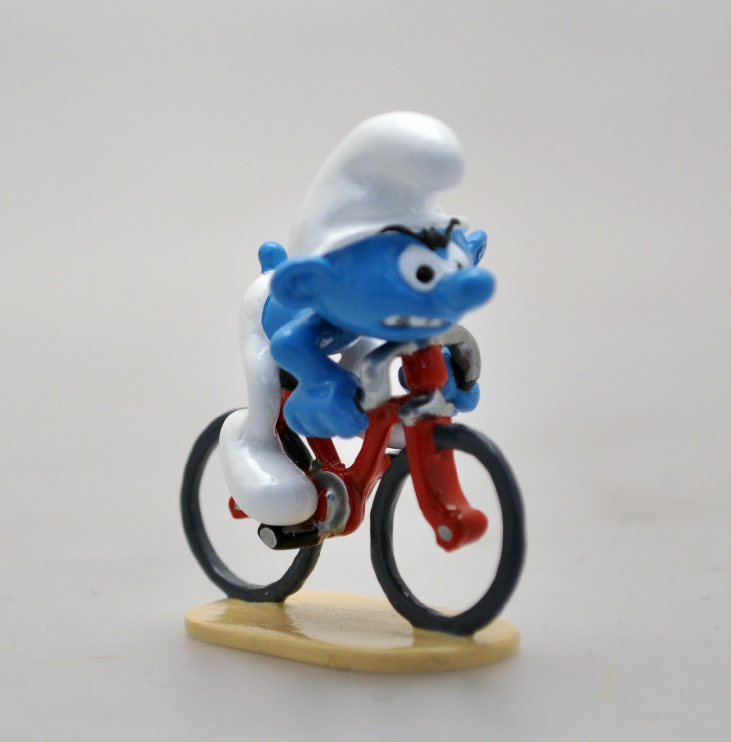 Le schtroumpf cycliste