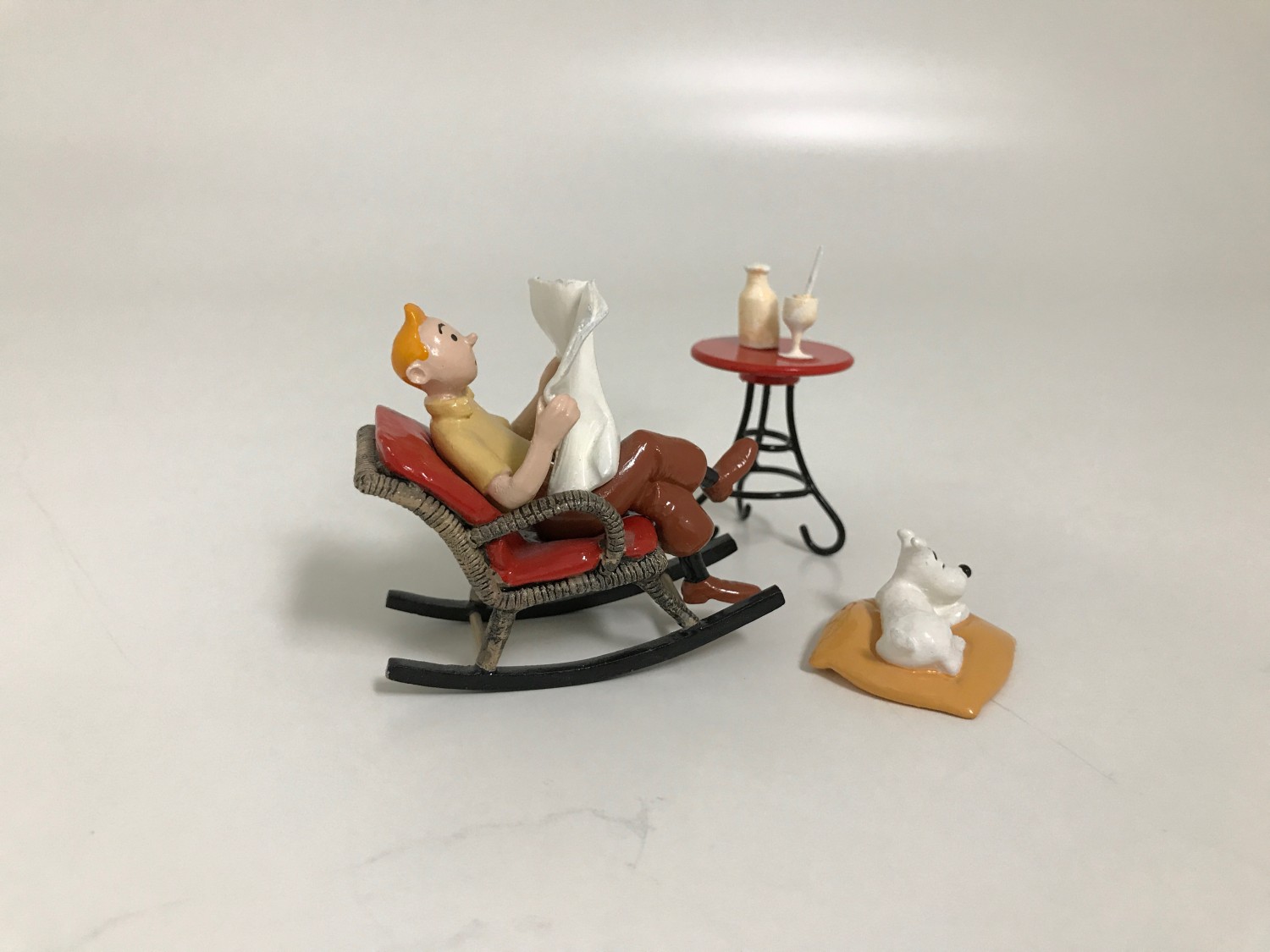 Tintin Bascule - Figurine métal 7 cm