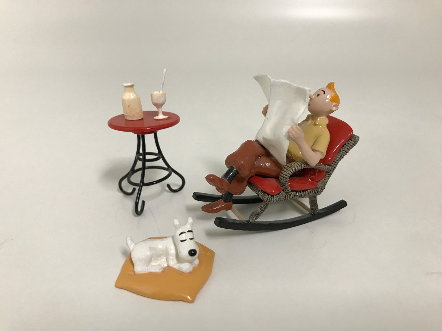 Tintin Bascule - Figurine métal 7 cm