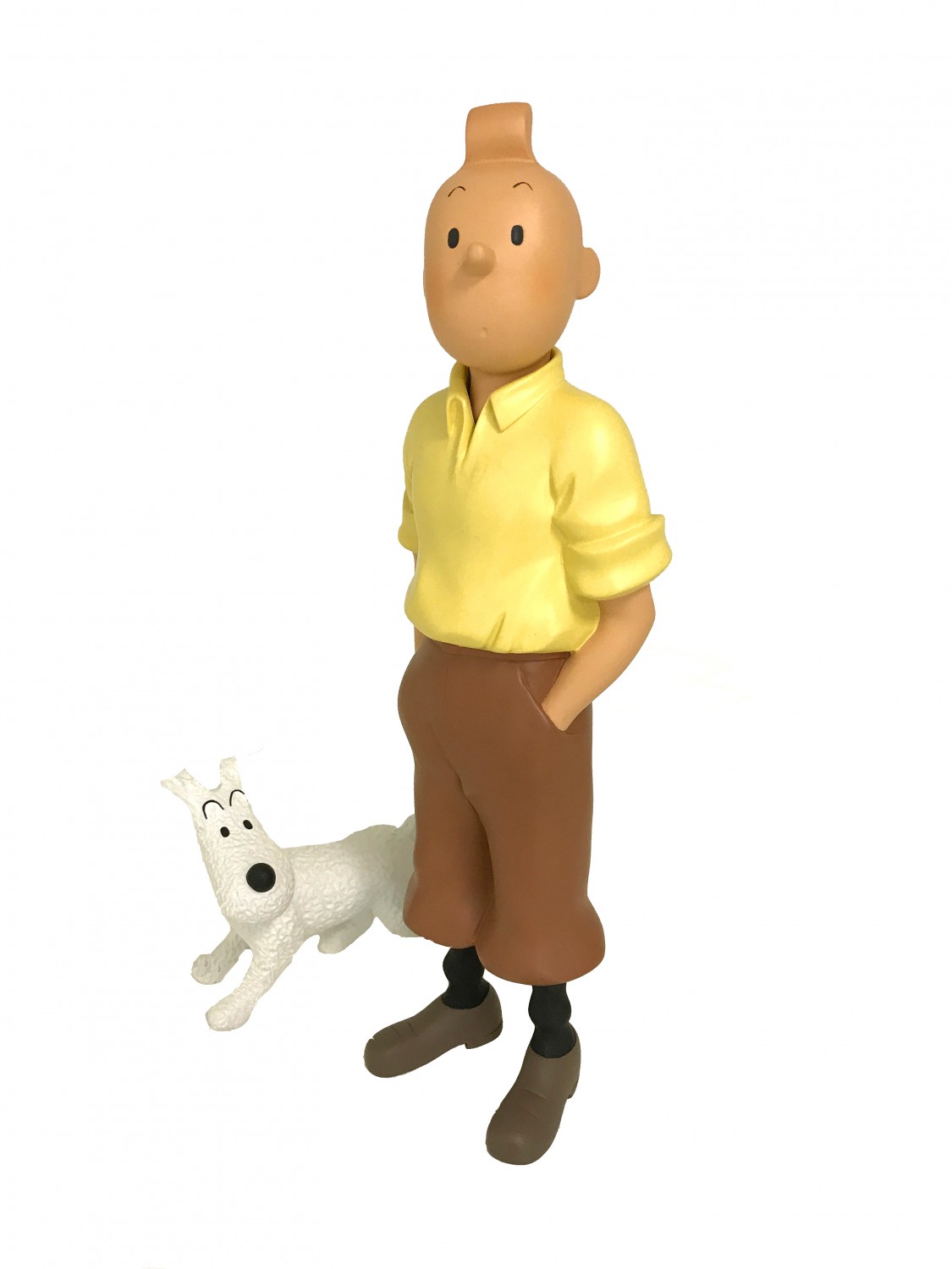 Tintin & Milou debout - Statuette résine 30 cm