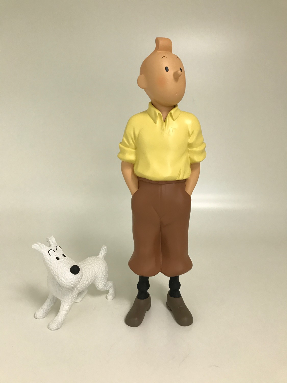 Tintin & Milou debout - Statuette résine 30 cm