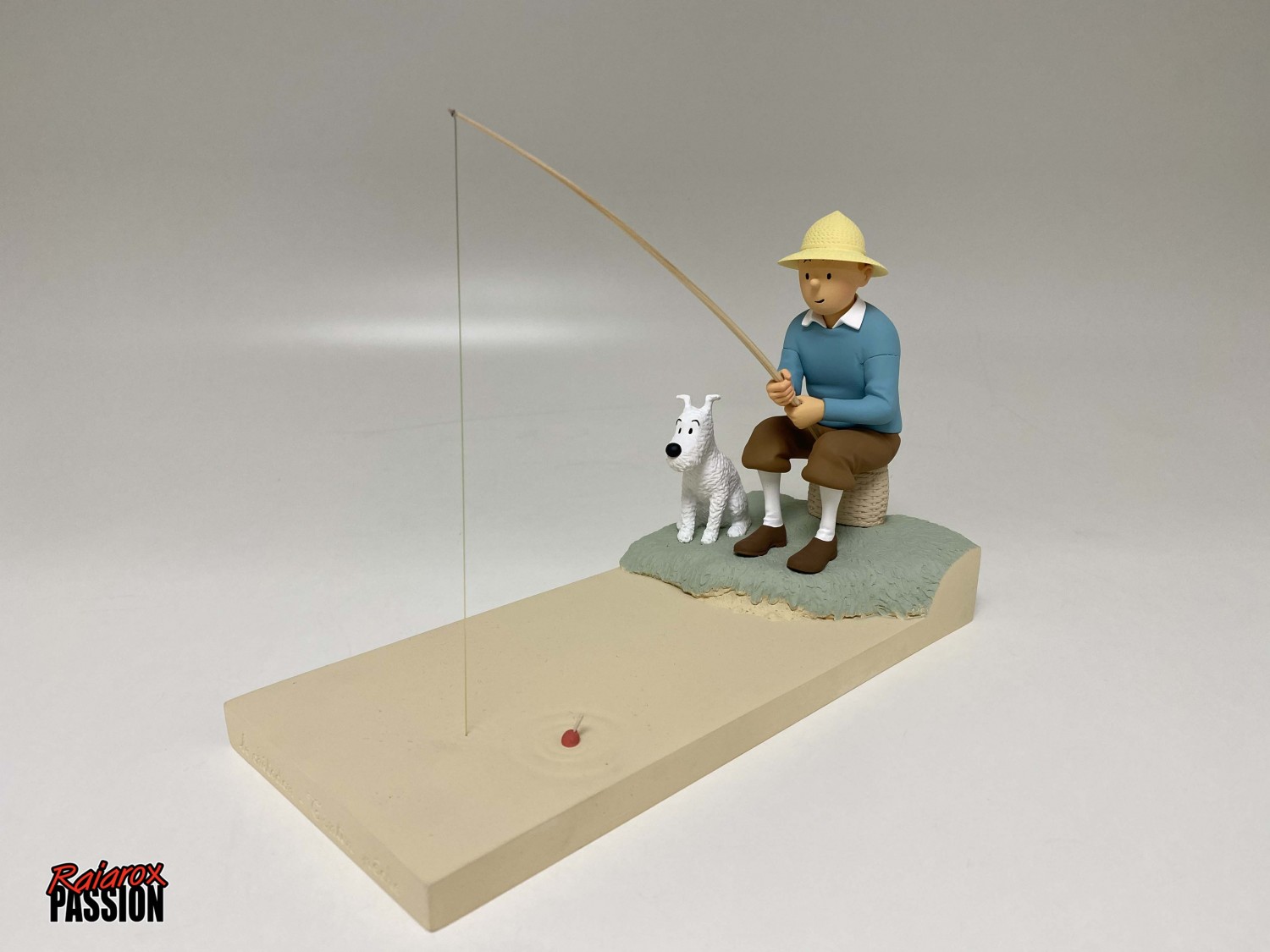 Tintin et Milou à la pêche