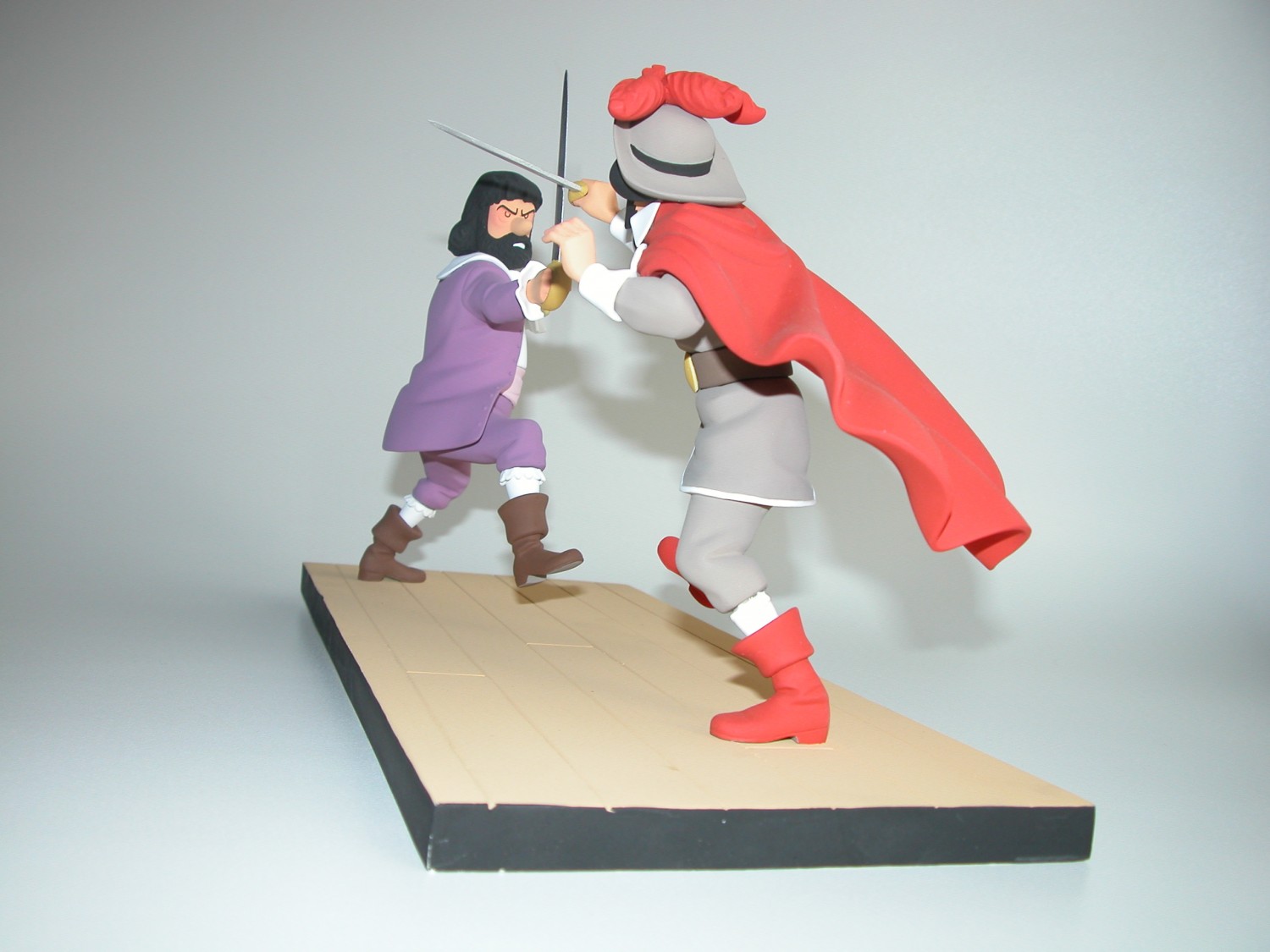 Rackham le Rouge & Le Chevalier de Hadoque "Tu ne m'échapperas pas!" - statuette résine 22 cm